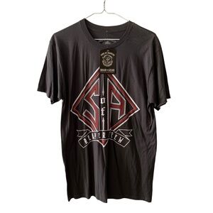 Sons of Anarchy Men’s Graphic T Shirt Grey Bikercore Crew Neck Reaper Crew